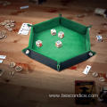 Hexagon Folding Dice Tray Dice Holder Storage